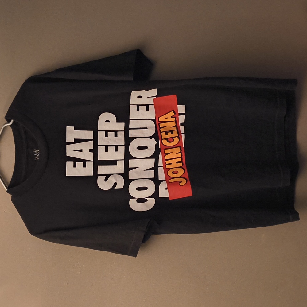 Vintage WWE Brock Lesnar - Eat Sleep Conquer John Cena Paul Heyman Beast  Shirt